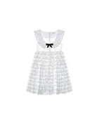 SHUSHUTONG Tiered Lace Babydoll Dress in White