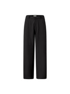 ROYA Semi Elastic Waist Trousers in Black