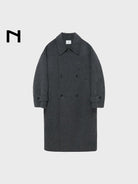 Nans Handmade Double Faced Wool Coat in Gray