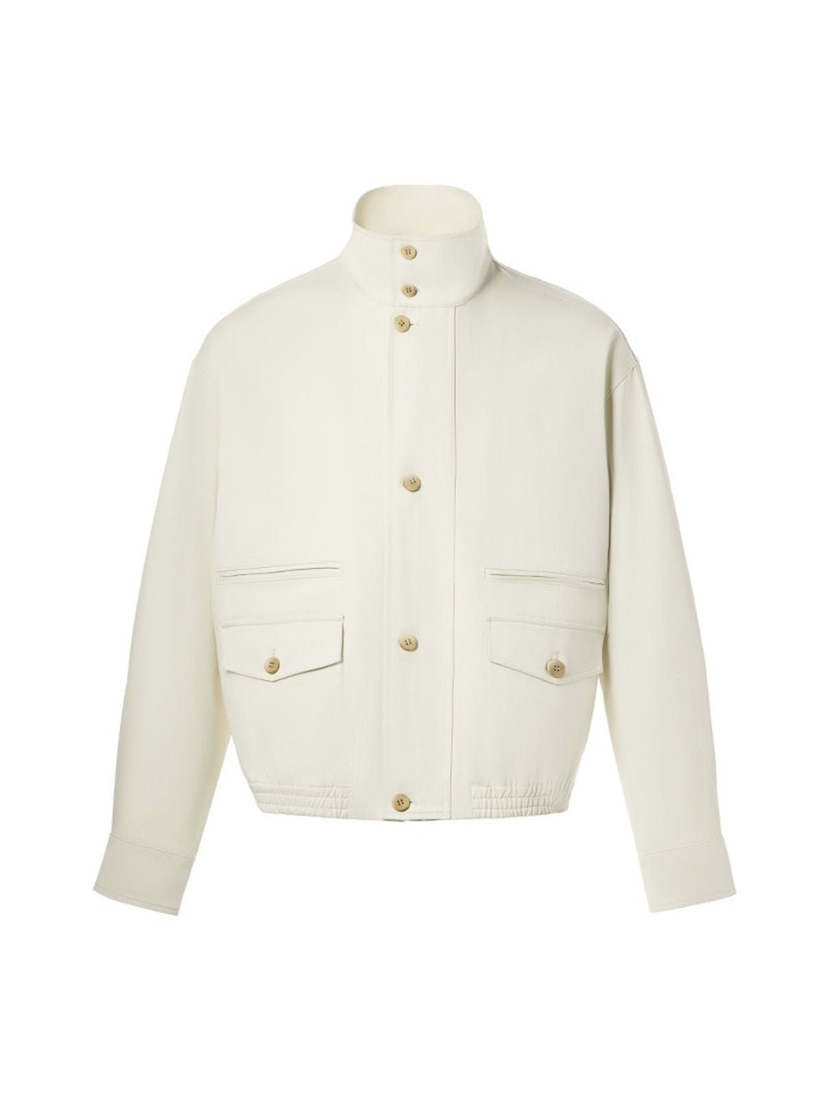 ROYA Water Repellent Twill Harrington in White