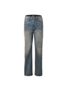 Roolrren Homme Heavyweight Vintage Wash Jeans in Blue