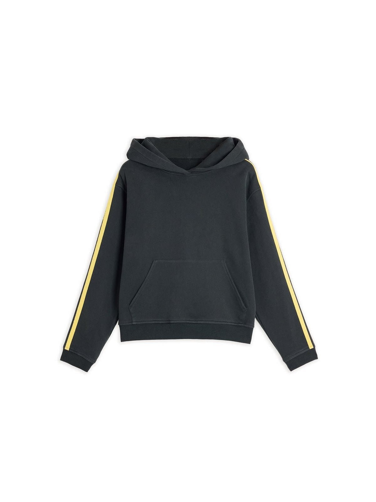 alright then Side Stripe Cotton Blend Hoodie in Blue