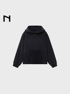 NANS Heavyweight Faded Graphic Hoodie in Gray