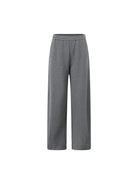 ROYA Double Weave Curved Leg Sweatpants in Gray