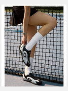 OLDORDER Turbine Lite Silver Sneakers in Black - On Model