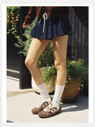 OLDORDER Turbo Lite Dachshund Sneakers in Brown - On Model