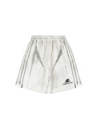 LOSTCTRL Spray Dye Structural Shorts in White