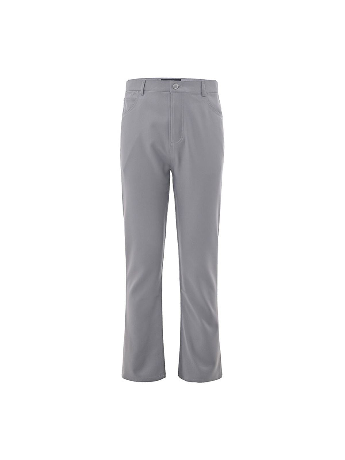 Roolrren Homme Micro Flare Worsted Wool Trousers in Gray