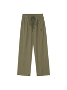 MEDM Cooling Wide Leg Track Pants in Olive