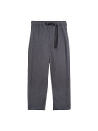 Simple Project Quick Release Belt Straight Leg Trousers in Gray