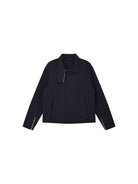 Roolrren Homme Solotex Stand Collar Tech Jacket in Black