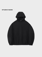 NANS Heavyweight Split Pocket Hoodie in Black