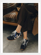 OLDORDER Turbo Lite Blue Hour Sneakers in Navy - On Model
