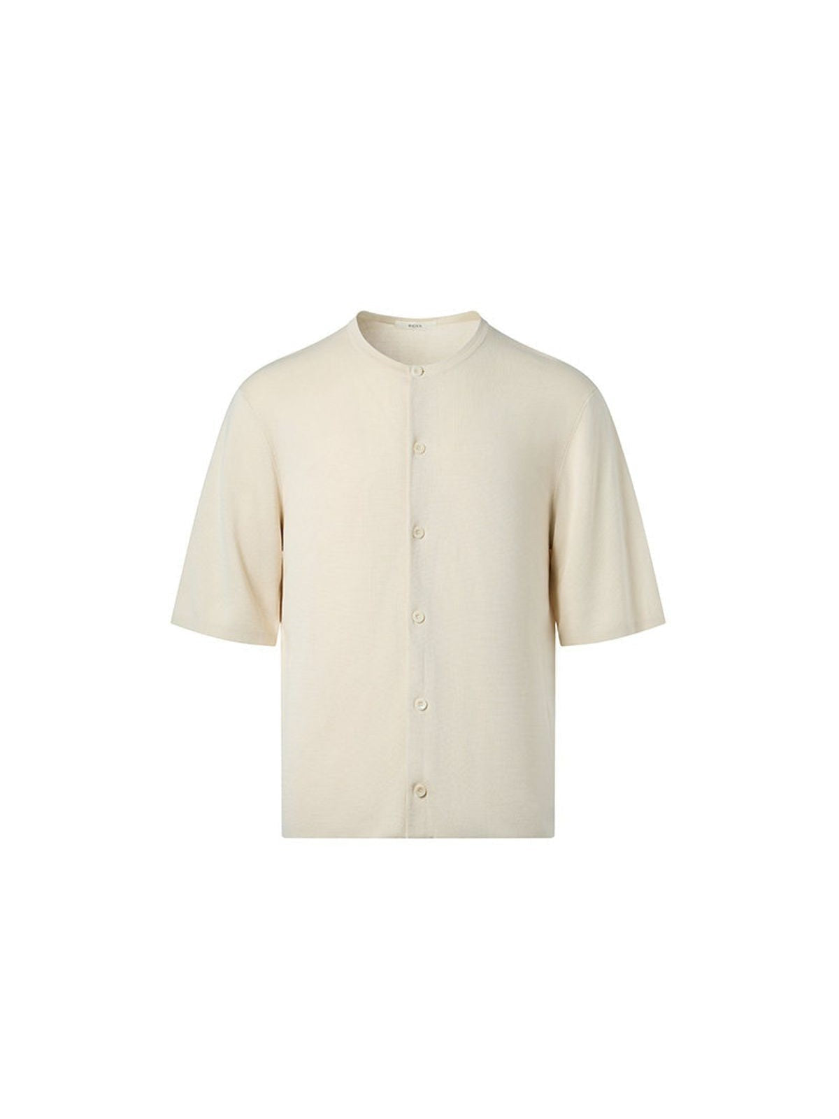 ROYA Lyocell Short Sleeve Cardigan in White