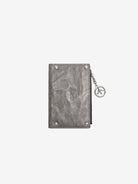 Grotto Vegetable Tanned Sheepskin Card Holder in Gray