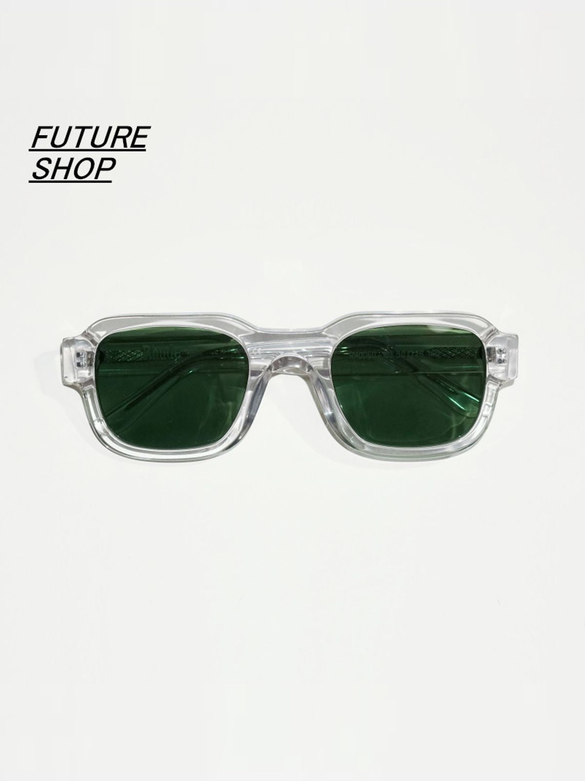 FUTURE UPDATE Rectangular Acetate Sunglasses in Gray