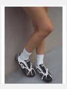 OLDORDER Turbo Lite Retro GAT Sneakers in Black - On Model