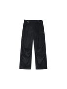 MEDM Wide Leg Corduroy Parachute Pants in Black