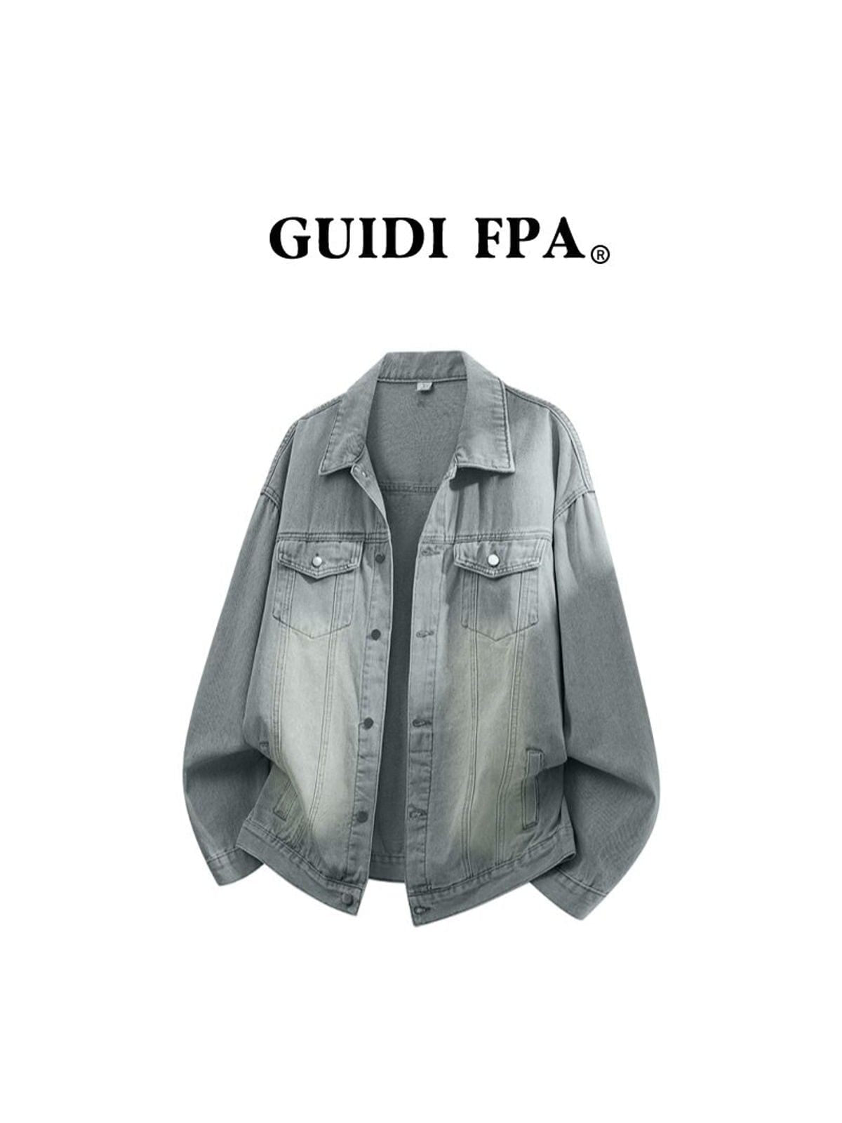 FPA Store Vintage Wash Denim Jacket in Gray