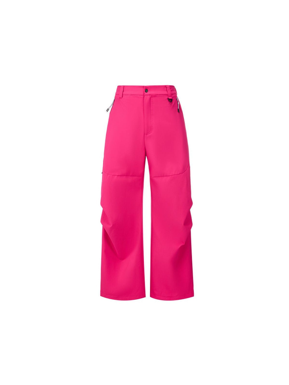 FPA Wide Leg Softshell Trousers in Hot Pink