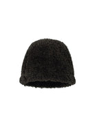 Simple Project Faux Shearling Sailor Hat in Black