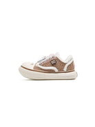 OLDORDER Hello Kitty Faux Fur Sneakers in Brown