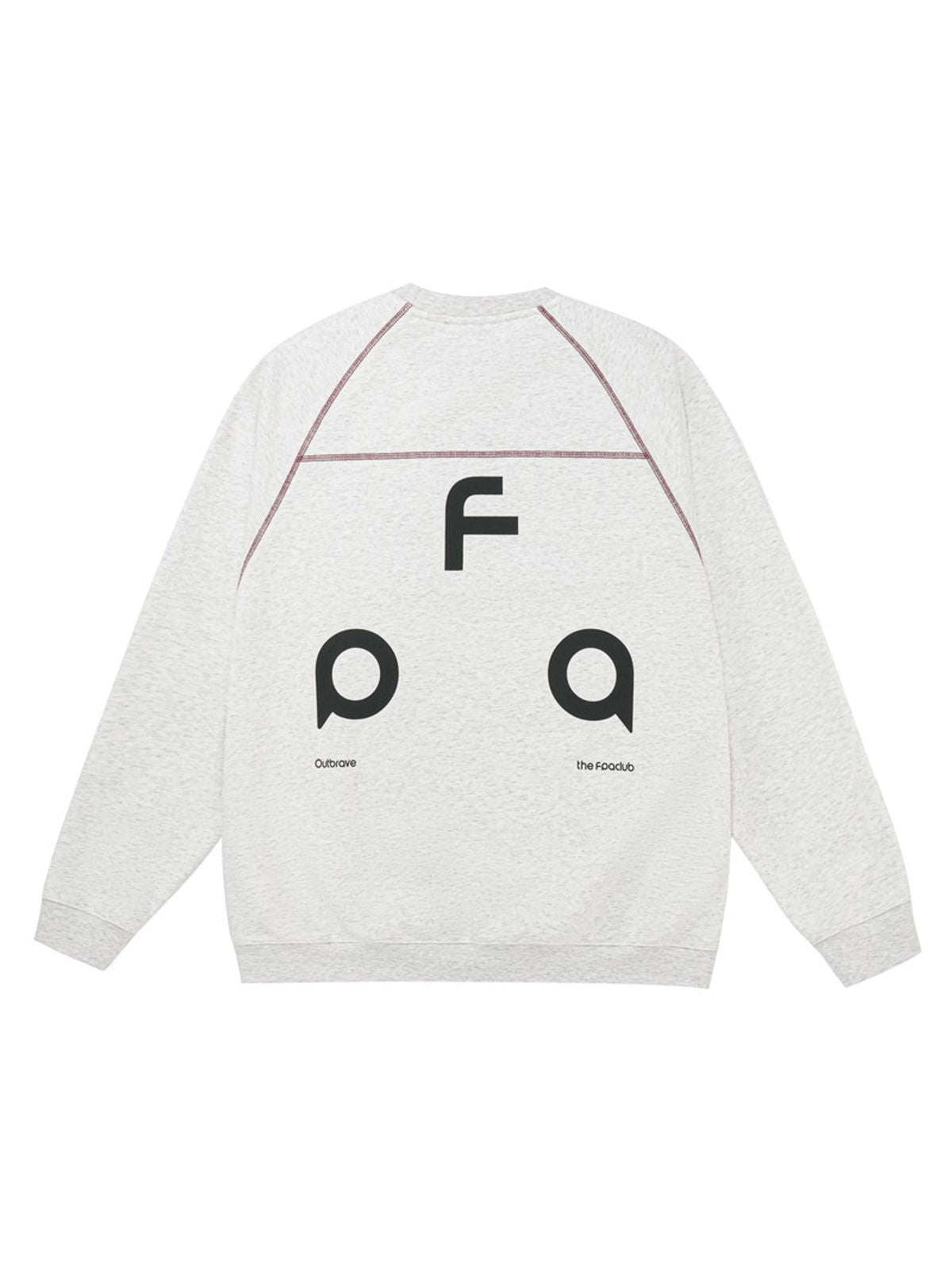 FPA Contrast Stitch Thermal Sweatshirt in Gray