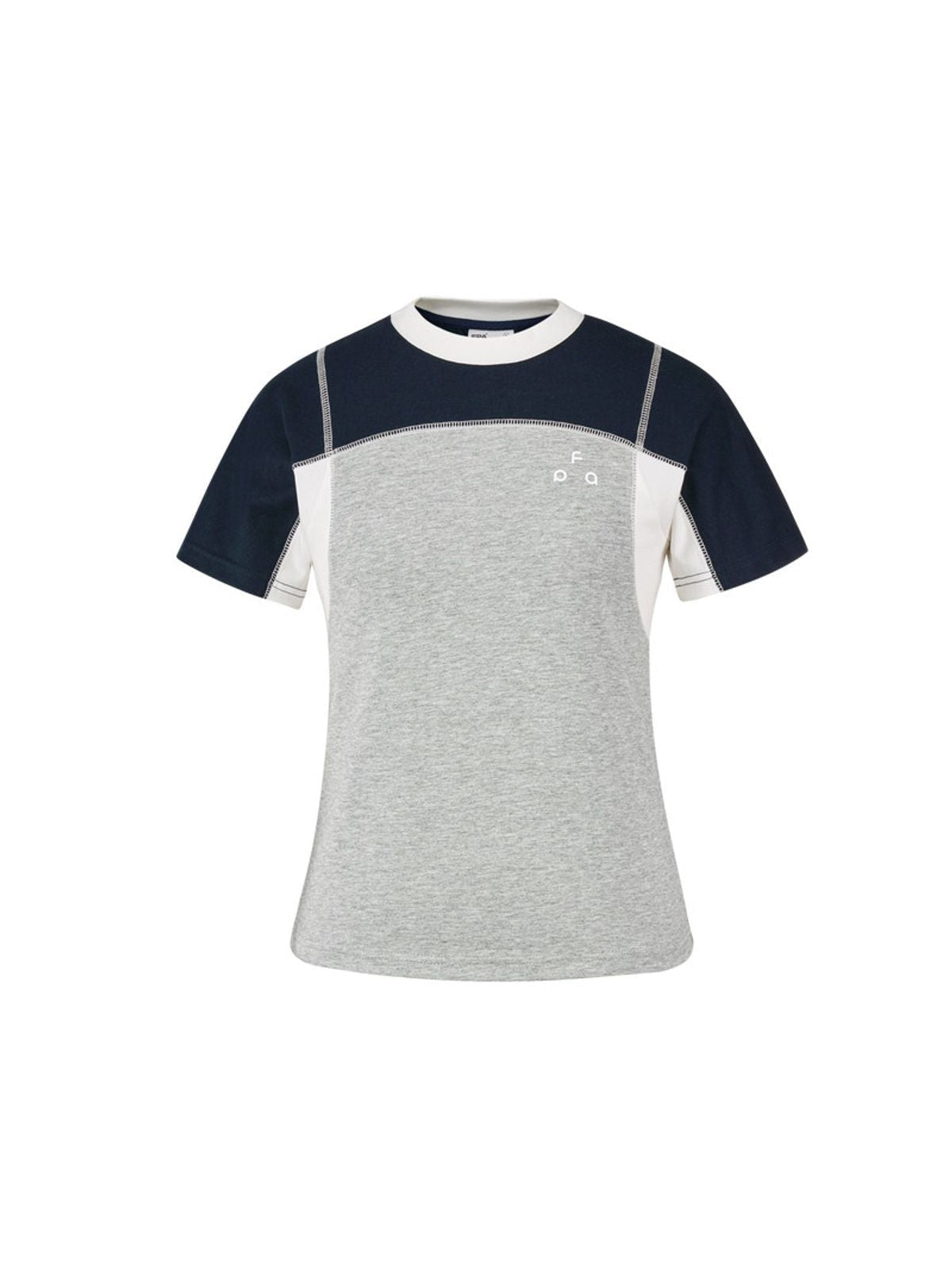 FPA Antibacterial Cooling Crop Tee in Gray
