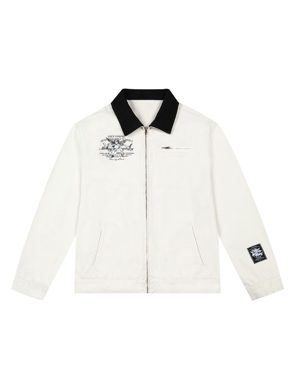 MEDM Angel Dove Detroit Jacket in White