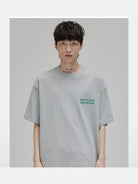 NANS Wilderness Parade Heavyweight T Shirt in Gray - On Model