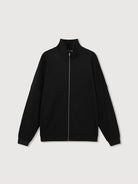 ROYA Liquid Ammonia Pima Cotton Zip Jacket in Black