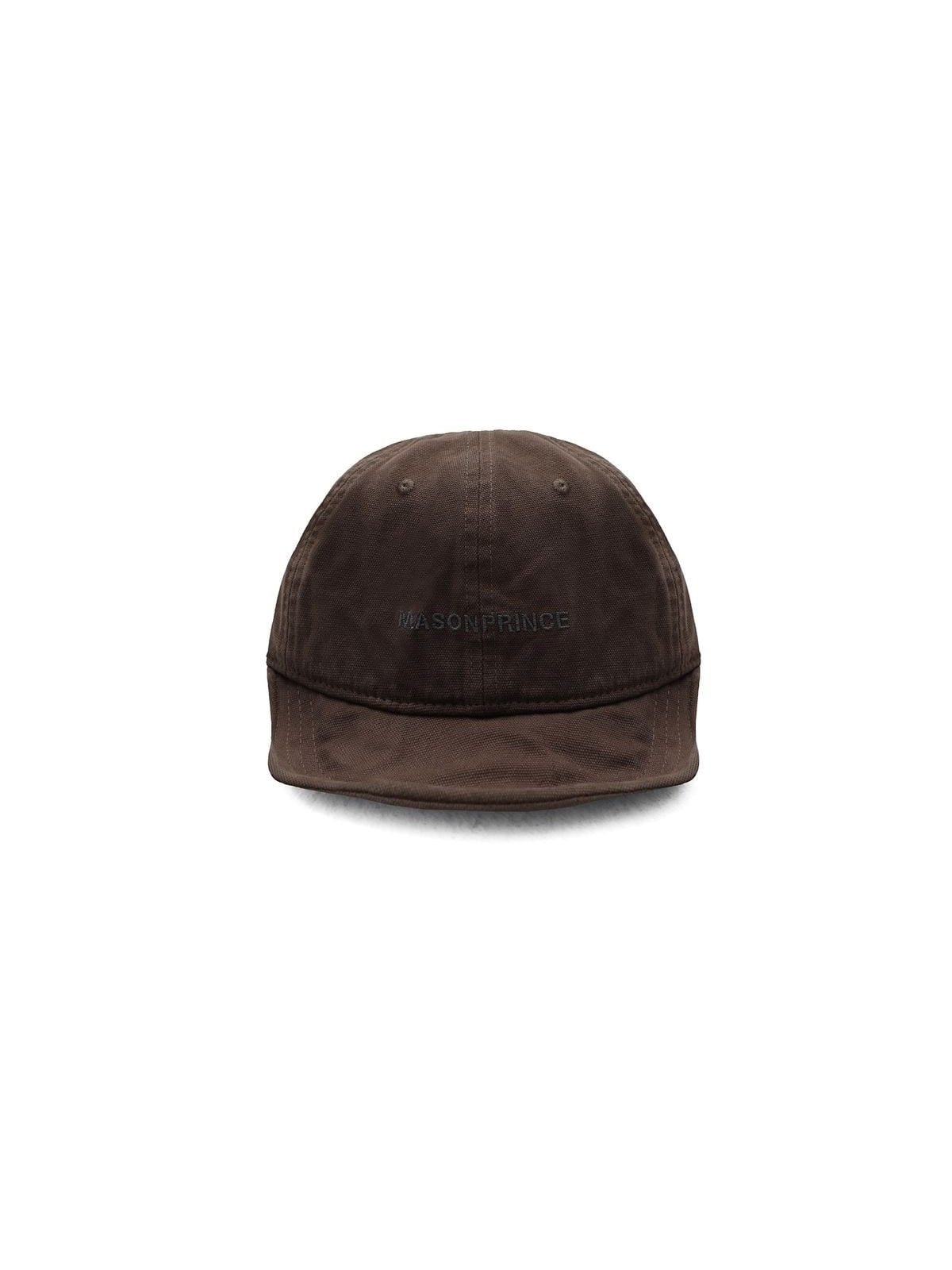 MasonPrince Twisted Flat Top Cotton Cap in Brown