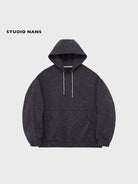 NANS Heavyweight Washed French Terry Hoodie in Gray