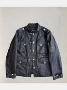 UNKNOWNWORLD Multi Pocket Horsehide Safari Jacket in Black