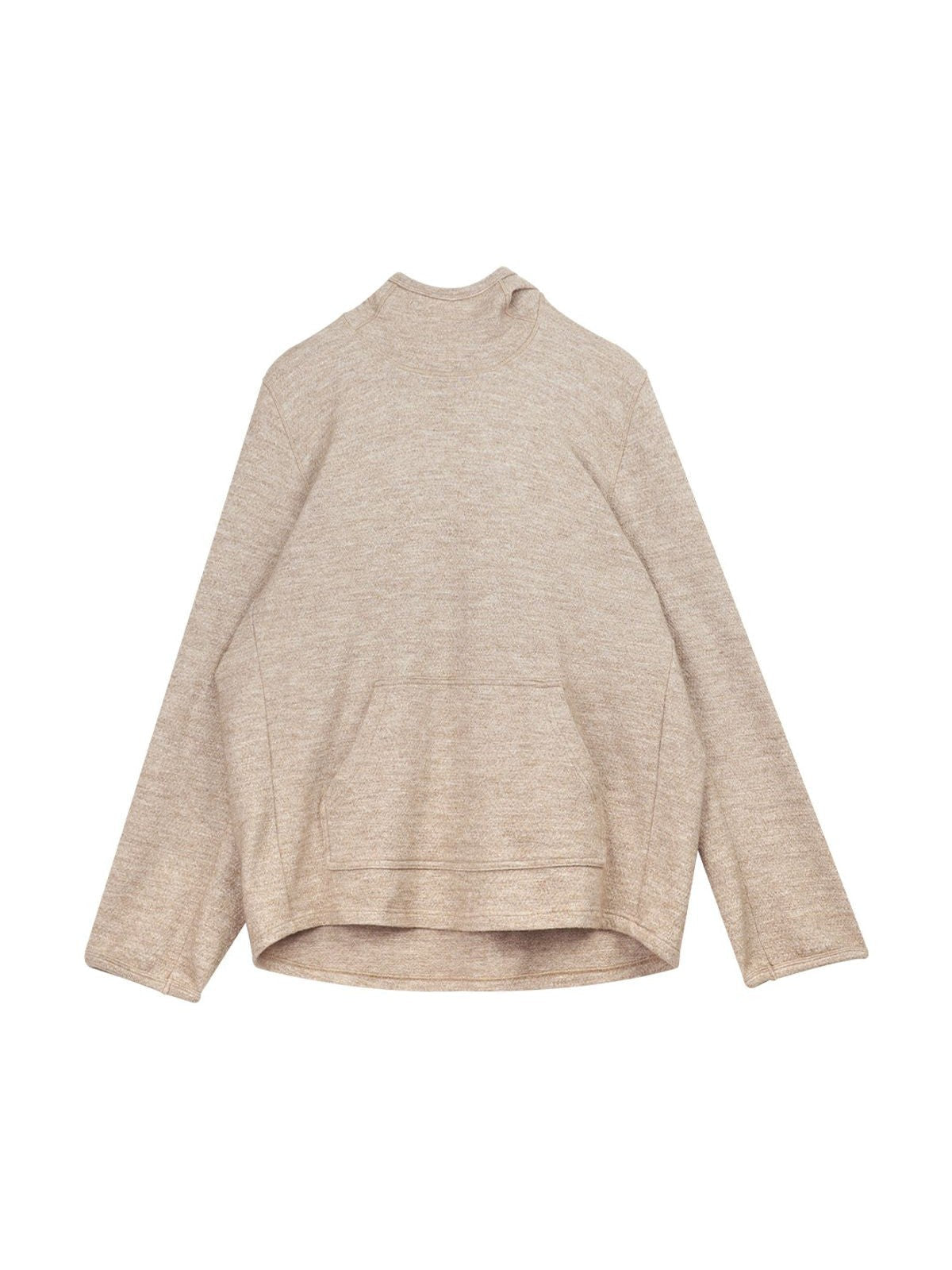 Simple Project Pom Pom Detail Hoodie in Beige