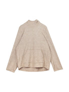 Simple Project Pom Pom Detail Hoodie in Beige