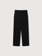 ROYA Tencel Wool Blend Suit Trousers in Black