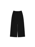 MasonPrince Pleated Wide Leg Suit Trousers in Black