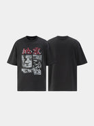 SWFI Distressed Graphic Single Stitch Tee in Black