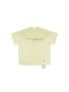MasonPrince Distressed Spray Paint Logo T Shirt in Yellow