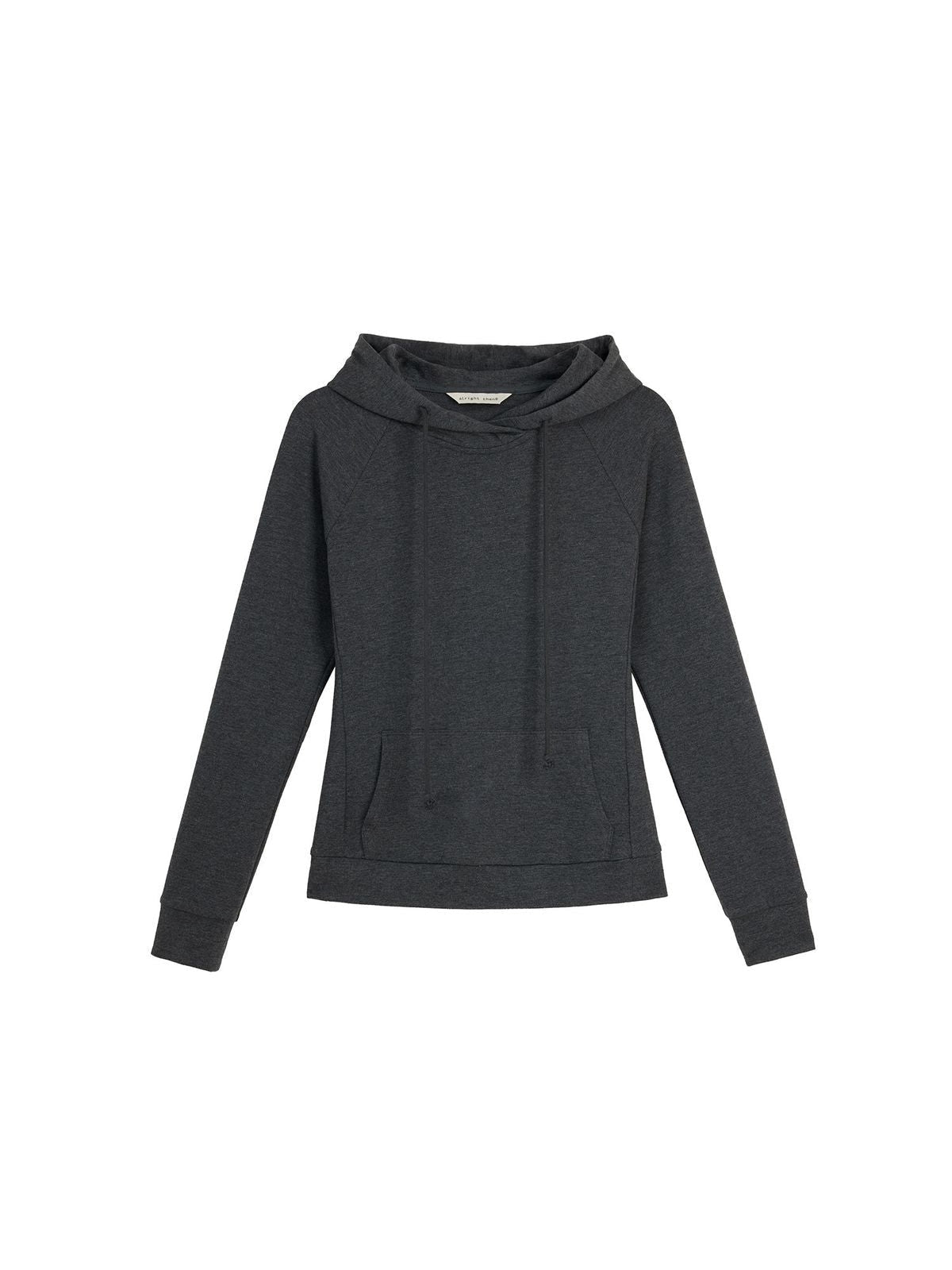 Alright Then Slim Fit Raglan Hoodie in Gray