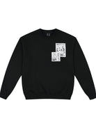 MEDM Angel Appliqu Fleece Sweatshirt in Black