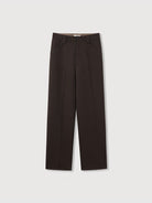 ROYA Heavyweight Merino Blend Trousers in Brown