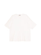 Simple Project Merino Wool V Neck T Shirt in White