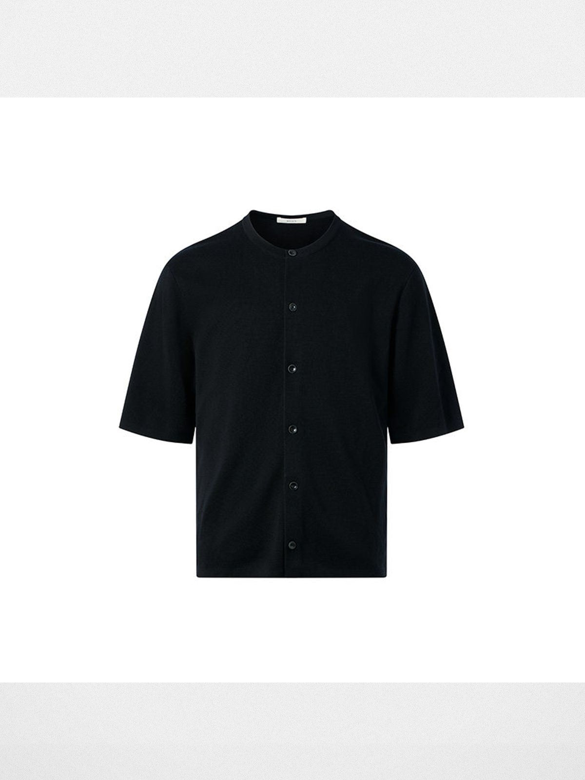 ROYA Lyocell Short Sleeve Cardigan in Black