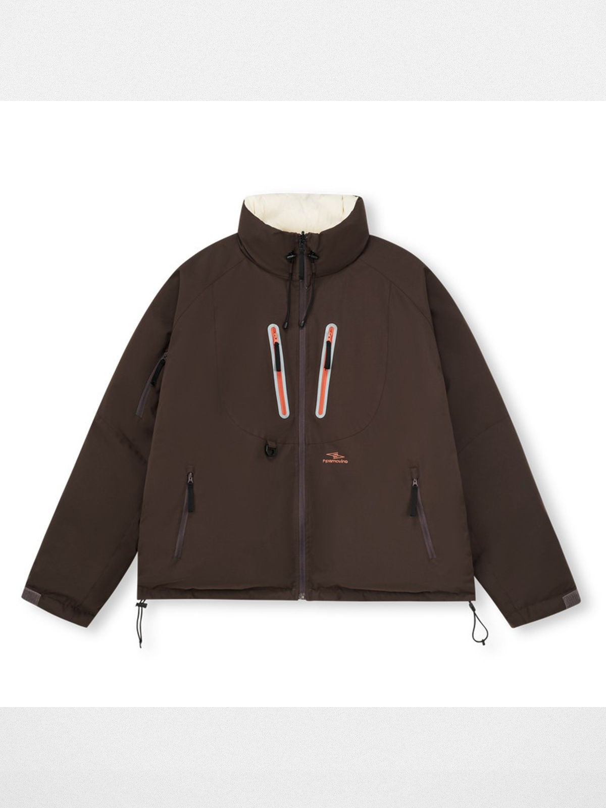 FPA Reversible Weather Resistant Down Puffer in Brown