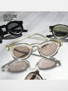 FUTURE UPDATE Round Acetate Sunglasses in Cream