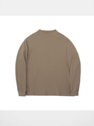 Nans Double Sided Fleece High Neck Tee in Beige