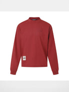 SWFI Heavyweight Embroidered Long Sleeve Tee in Burgundy