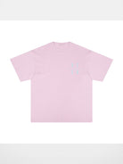 MEDM Oversized Logo Print T Shirt in Pink